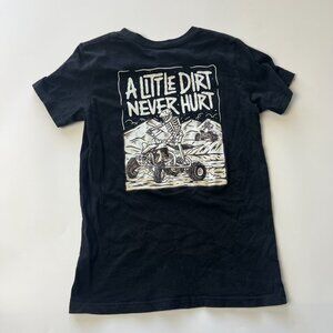 Youth Medium Shirt Strictly A Little Dirt Never Hurt Moto Quad Off Road Desert